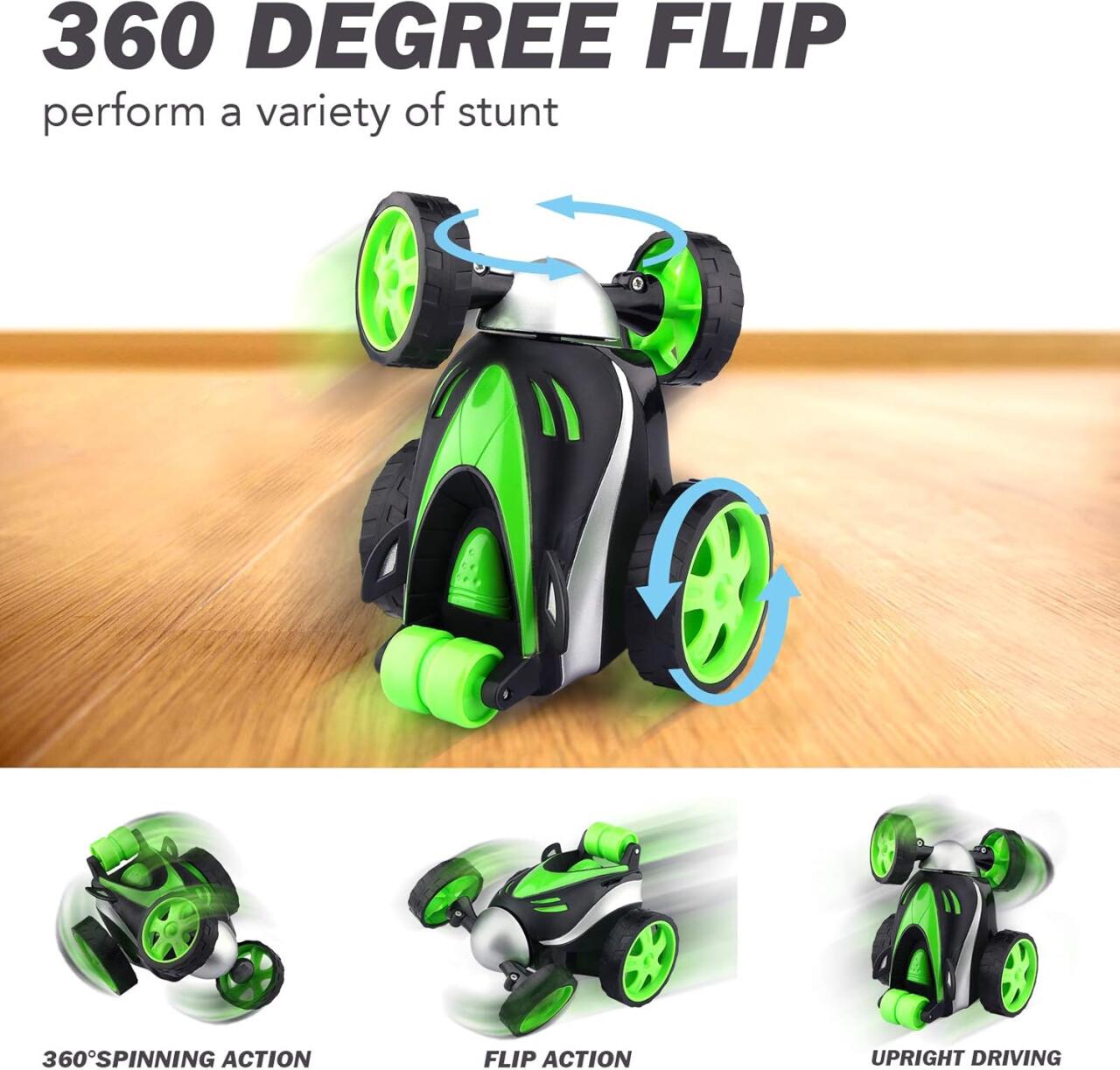 Coche Teledirigido Acrobático Stunt RC para Niños | Rotación 360° y Alta Velocidad - innovagizmo.com