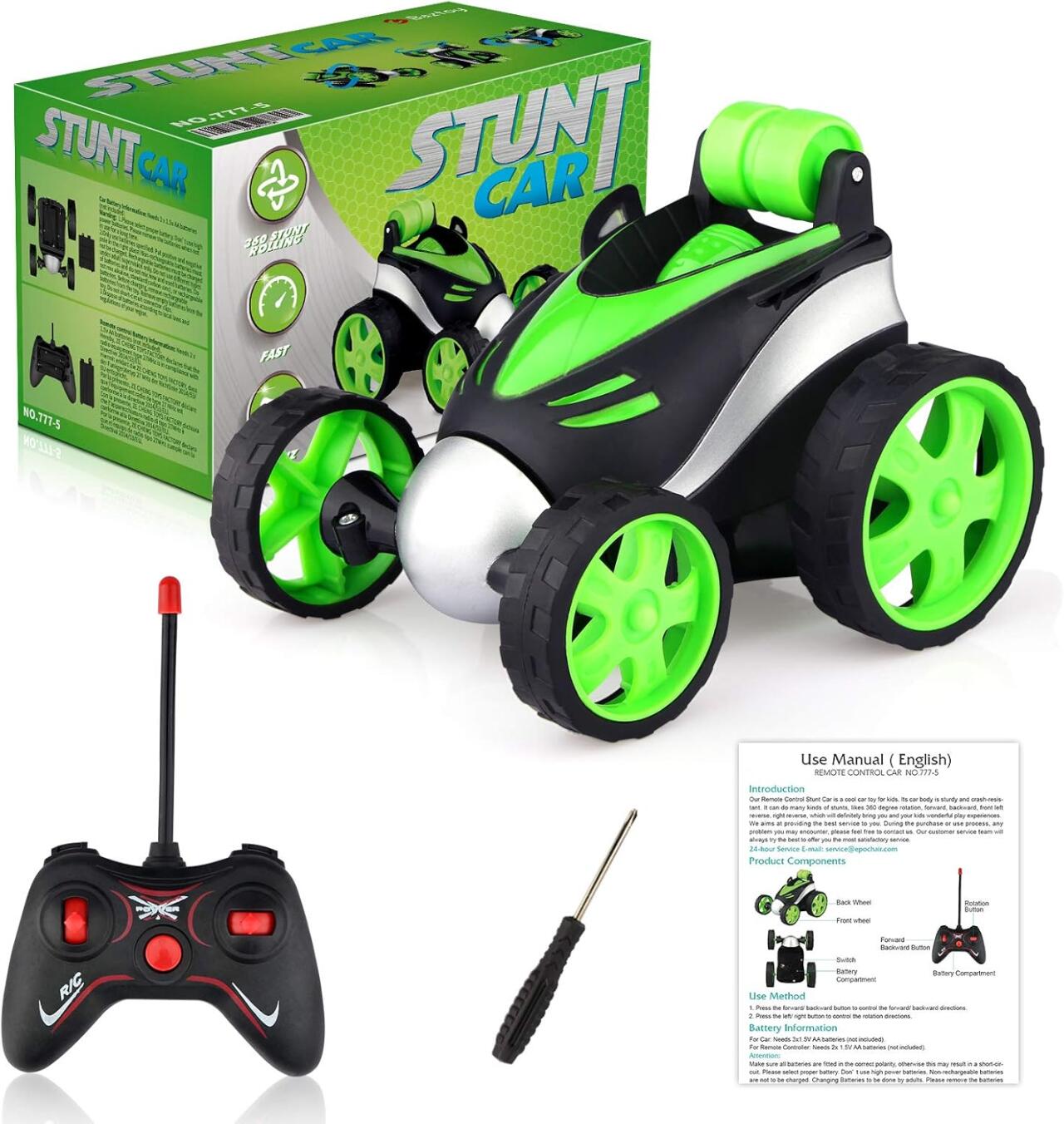 Coche Teledirigido Acrobático Stunt RC para Niños | Rotación 360° y Alta Velocidad - innovagizmo.com