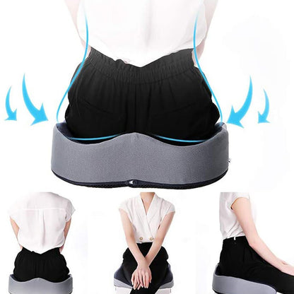 Cojín Anatómico Antideslizante Gel - Viscoelástico Orificio Liberación Coxis & Hemorroides - innovagizmo.com