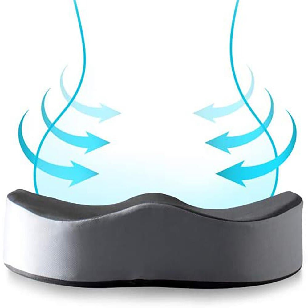 Cojín Anatómico Antideslizante Gel - Viscoelástico Orificio Liberación Coxis & Hemorroides - innovagizmo.com