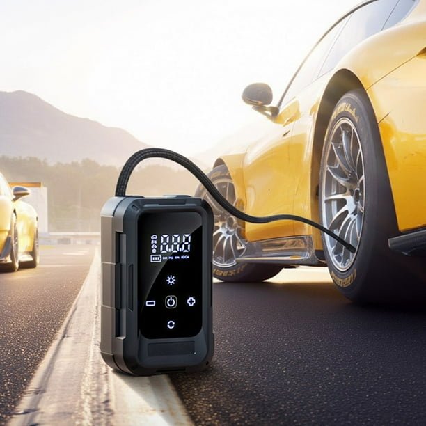 Compresor de Aire Eléctrico Portátil | Inflado Automático + Pantalla LCD - innovagizmo.com