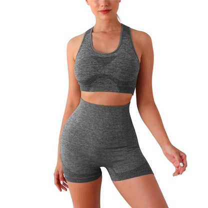 Conjunto deportivo mujer 2pcs gris - talla unica - innovagizmo.com