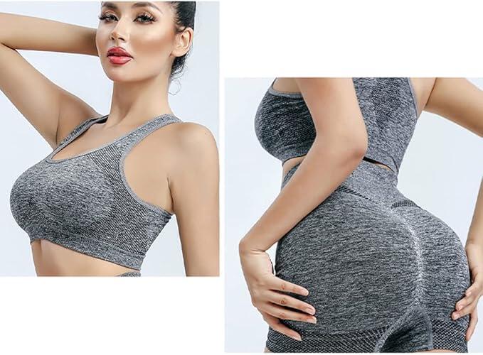 Conjunto deportivo mujer 2pcs gris - talla unica - innovagizmo.com