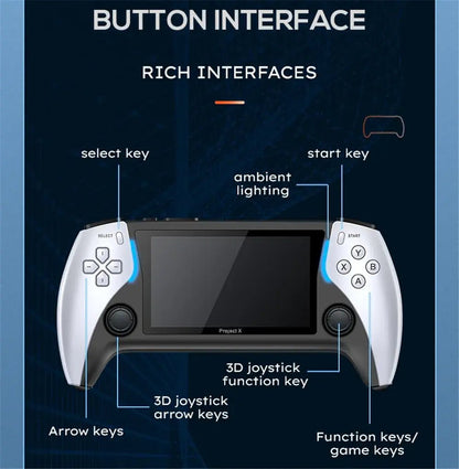 Consola de Juegos Portátil X9 - Pantalla IPS HD, Más de 20,000 Juegos - innovagizmo.com