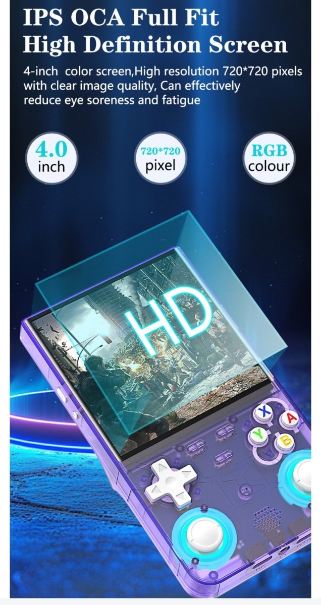 Consola Retro Portátil R36 Ultra: Pantalla 4" HD y Rendimiento Pro