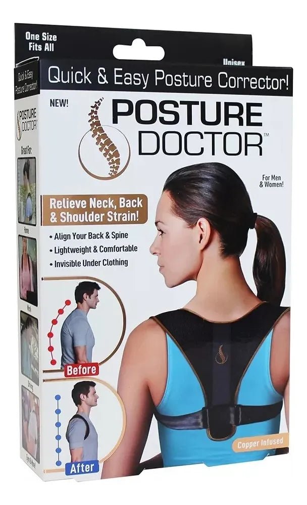 Corrige tu postura al instante y alivia dolor de espalda y cuello con comodidad diaria
