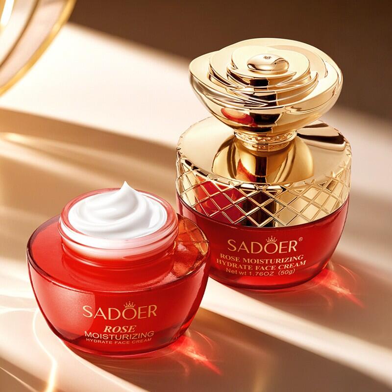 Crema Facial de Rosa SADOER 50g – Hidratación Profunda y Brillo Natural - innovagizmo.com