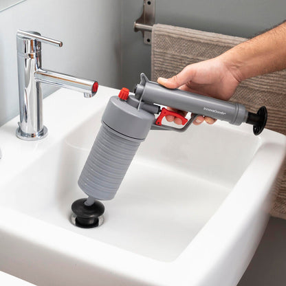 Desatascadora de Aire Comprimido Universal con Adaptadores | Limpieza Rápida y Ecológica para Todo Tipo de Desagües. - innovagizmo.com