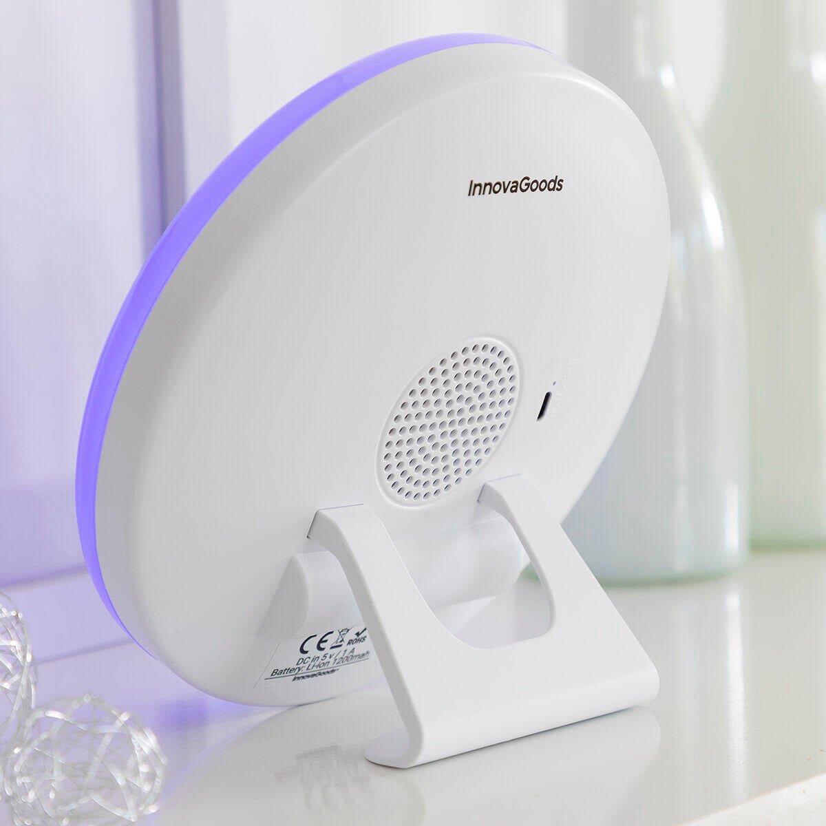 Despertador Amanecer Recargable con Altavoz Sunrilk - innovagizmo.com