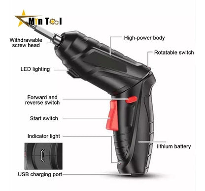 Destornillador Inalámbrico 4.8V con 47 Piezas - innovagizmo.com