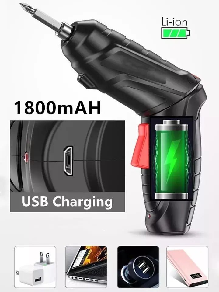 Destornillador Inalámbrico 4.8V con 47 Piezas - innovagizmo.com