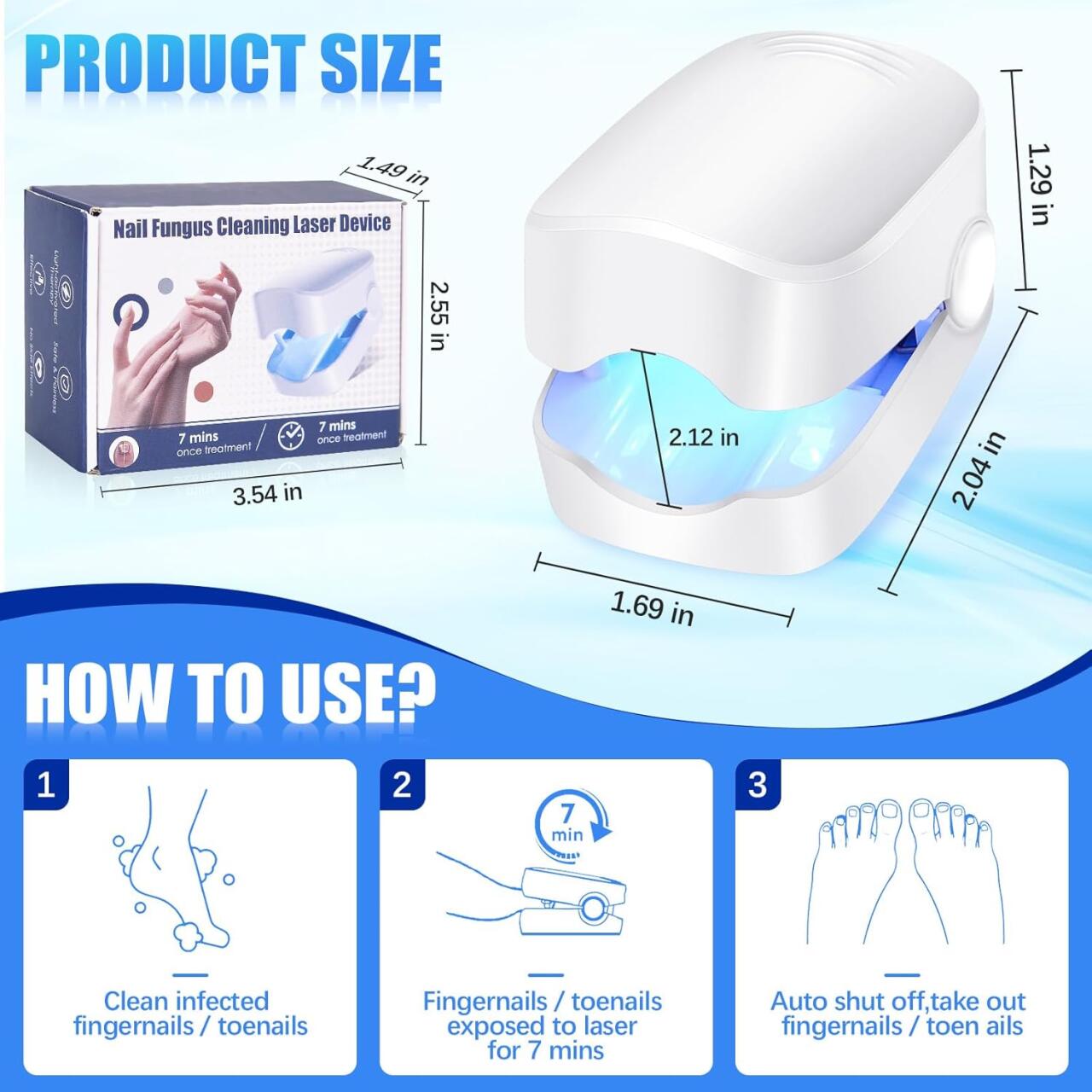 Dispositivo Láser para Tratamiento de Hongos Uñas - innovagizmo.com