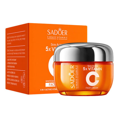Crema Facial 5 en 1 con Vitamina C y Niacinamida – Efecto Glow Inmediato y Adiós Manchas