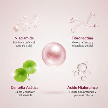 Crema Facial Iluminadora con Niacinamida 2,2% y Péptidos