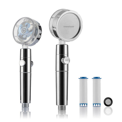 Ecoducha con Hélice de Presión y Filtro Purificador Heliwer - innovagizmo.com