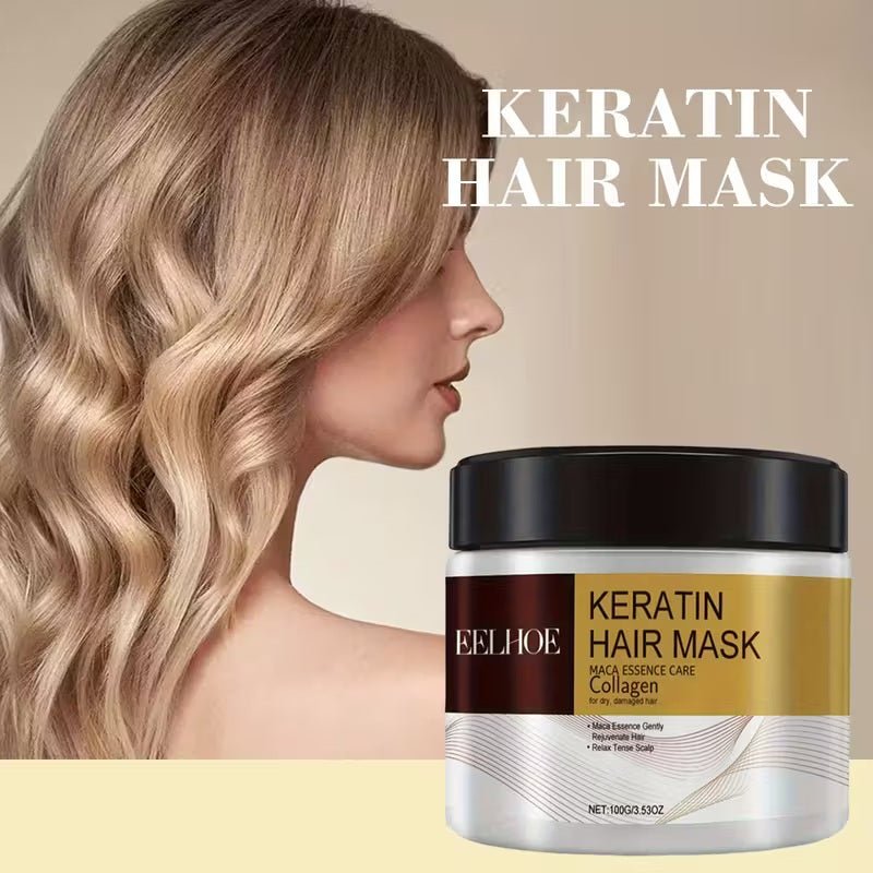 EELHOE Máscara de Keratina - Reparación Profunda, Antiencrespamiento y Brillo Intenso - innovagizmo.com