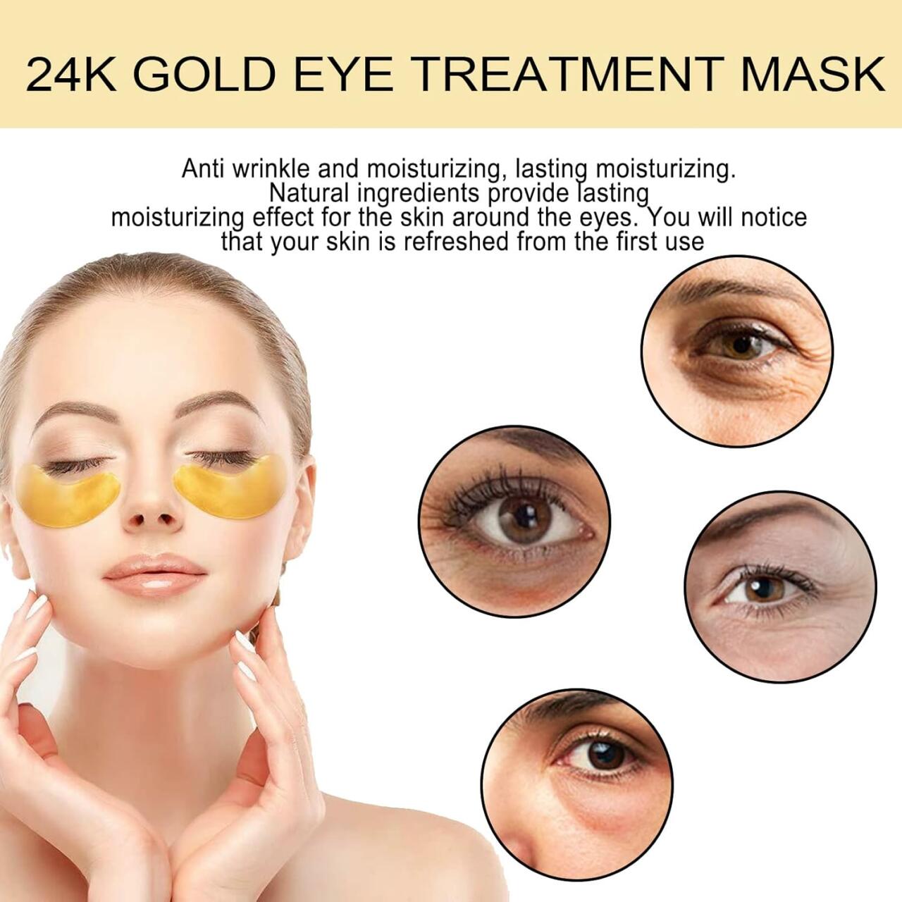 EELHOE Parches de Oro 24K – Tratamiento de Lujo para Ojeras e Hinchazón 👁️💛 60 Pcs - innovagizmo.com