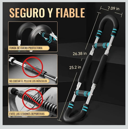 Entrenador de Brazos Ajustable en Forma de U (20–50 kg)