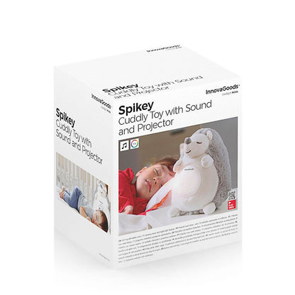 Erizo de Peluche con Ruido Blanco y Proyector Quitamiedos Spikey - innovagizmo.com