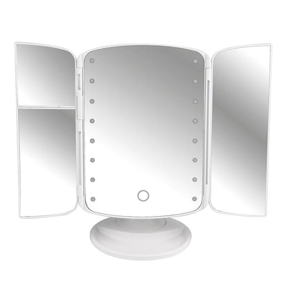 Espejo de Maquillaje Desplegable con Luz Led - innovagizmo.com