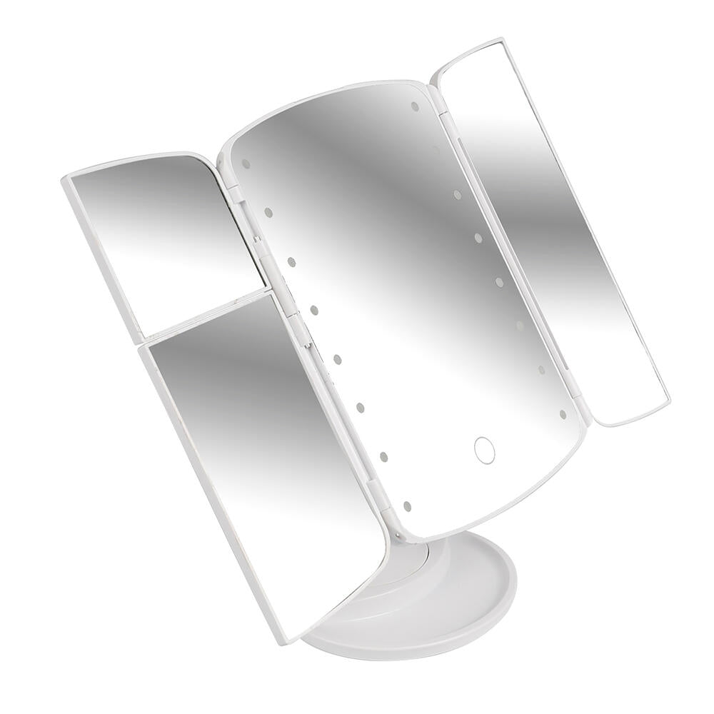 Espejo de Maquillaje Desplegable con Luz Led - innovagizmo.com