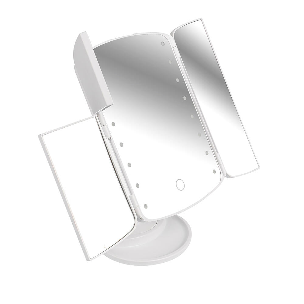 Espejo de Maquillaje Desplegable con Luz Led - innovagizmo.com