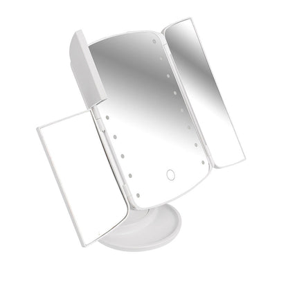 Espejo de Maquillaje Desplegable con Luz Led - innovagizmo.com