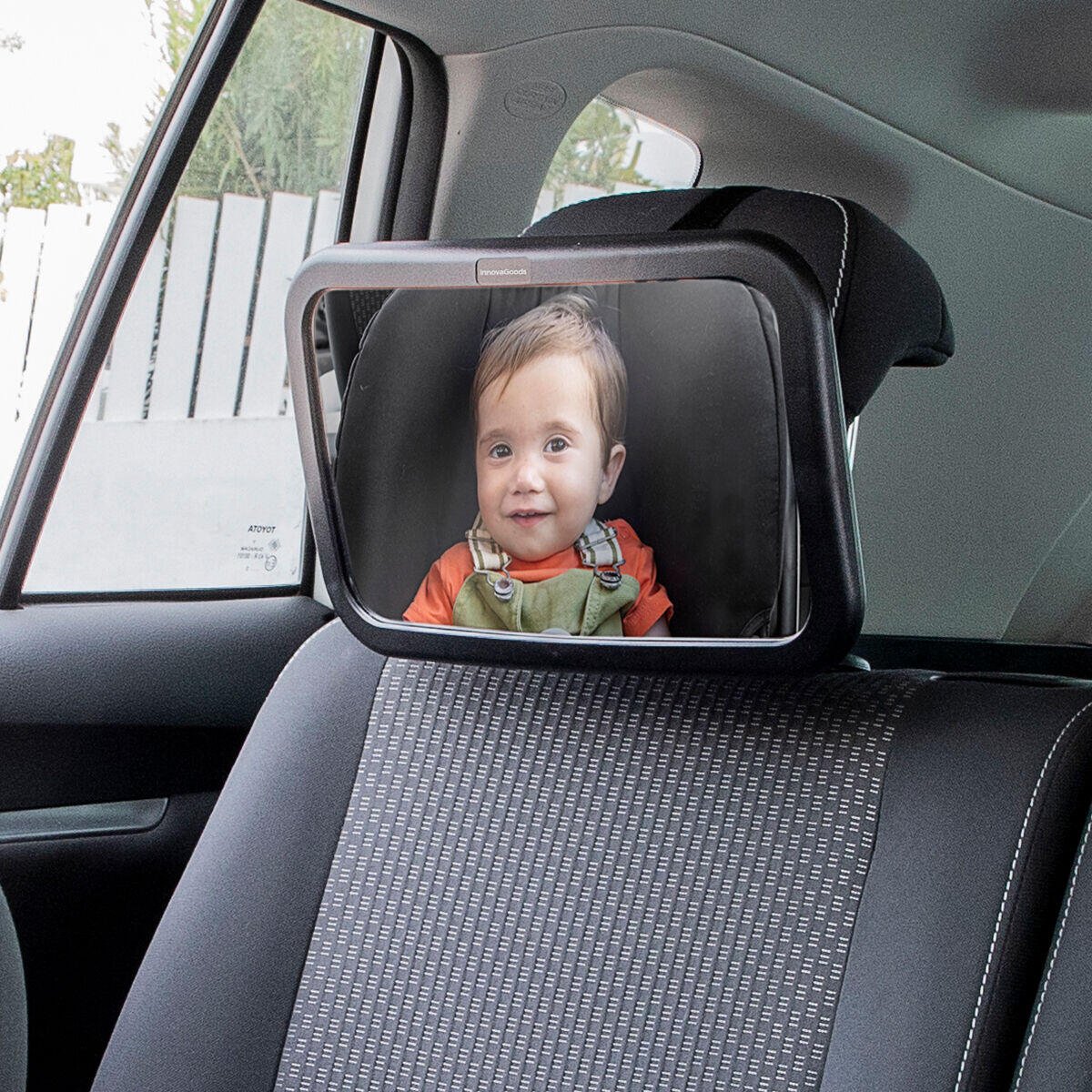 Espejo Retrovisor de Bebé para Asiento Trasero Mirraby - innovagizmo.com