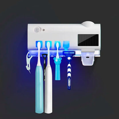 Esterilizador UV de Cepillos de Dientes 3 en 1 con Dispensador de Pasta