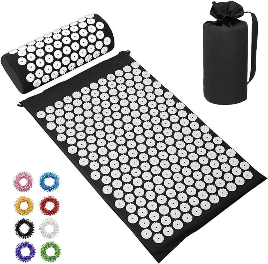 Esterilla de Acupresion negro: Alivio Natural para el Estrés y el Dolor - innovagizmo.com