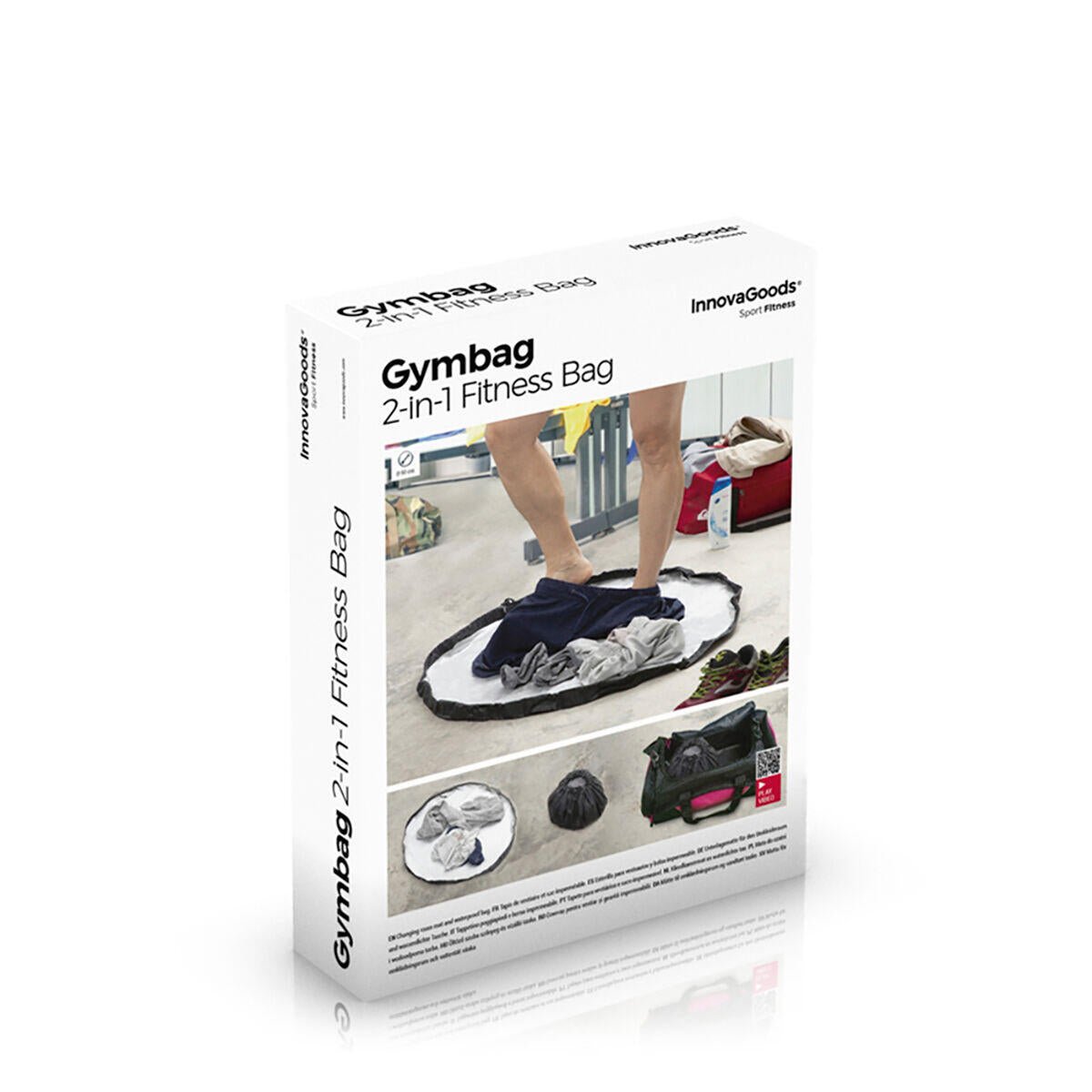 Esterilla para Vestuarios y Bolsa Impermeable 2 en 1 Gymbag InnovaGoods - innovagizmo.com