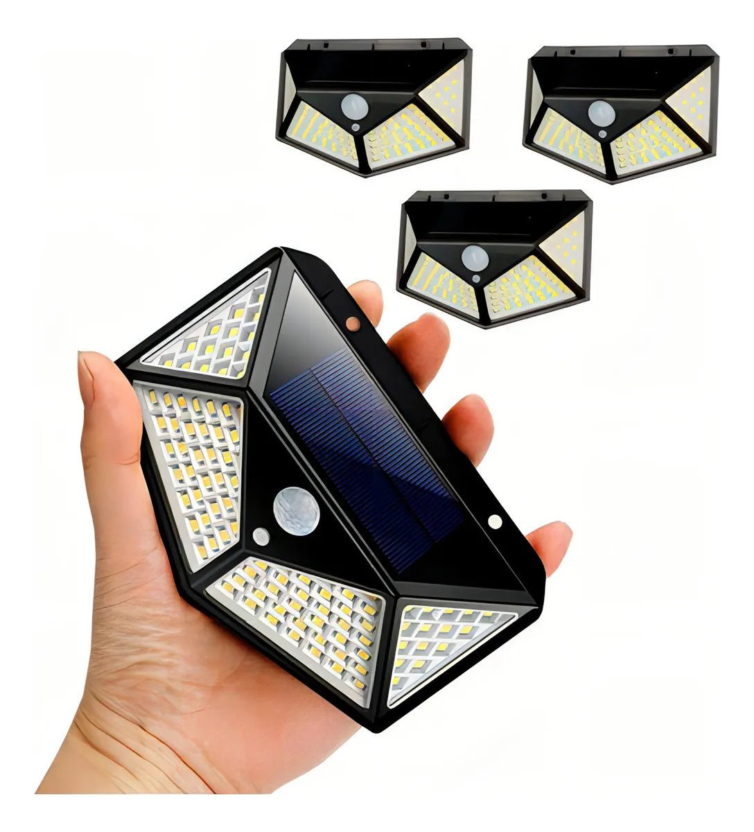 Focos Solares Led x3 unidades – Sensor y Carga Solar - innovagizmo.com