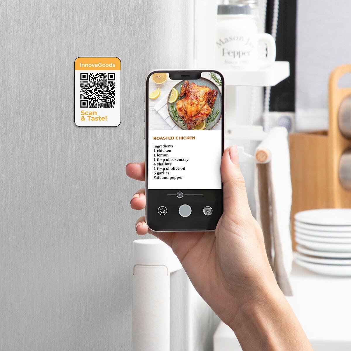 Freidora de Aire Fryinn Pro Max 12000 Negro 1800 W 12 L Acero Inoxidable - innovagizmo.com