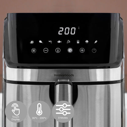 Freidora de Aire InnovaGoods Fryinn Pro 5500 | 5,5 L, 1700 W y 8 Programas - innovagizmo.com