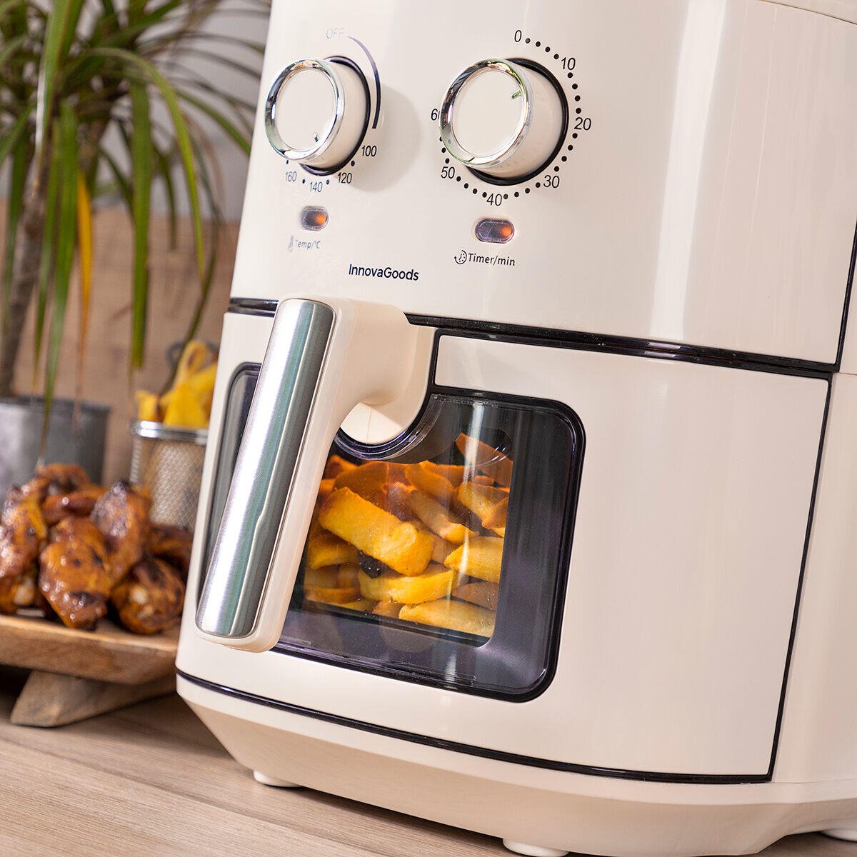 Freidora de Aire Vynner Pro 6500 Crema 1700 W 6,5 L Acero Inoxidable - innovagizmo.com