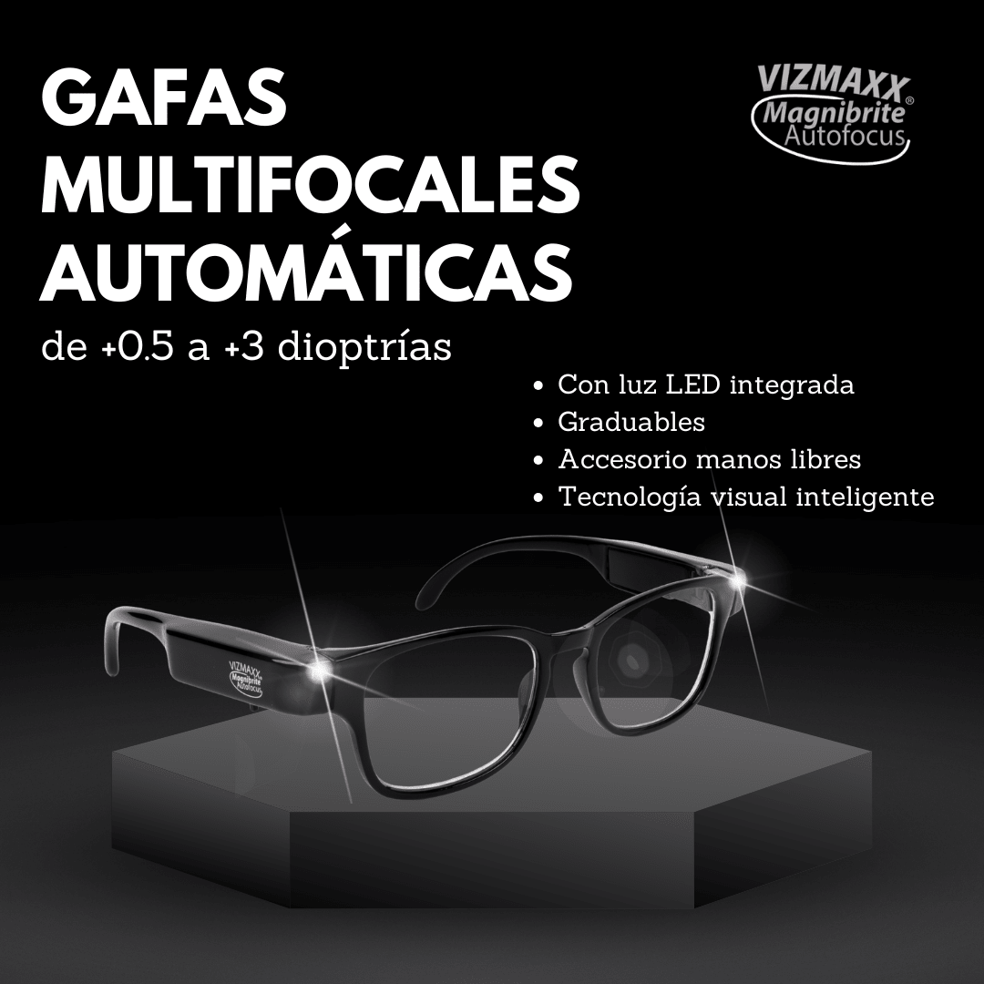 Gafas Multifocales Vizmaxx Magnibrite con Luz LED – Claridad y Comodidad Sin Esfuerzo