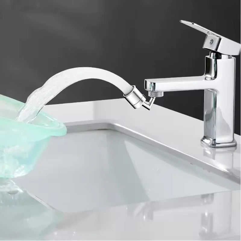 Grifo Extensible Giratorio 360° con Doble Modo de Chorro y Brazo Flexible