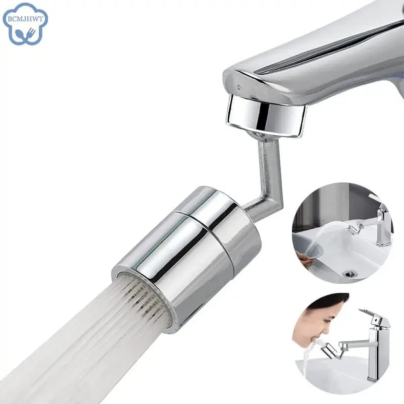 Grifo Extensible Giratorio 360° con Doble Modo de Chorro y Brazo Flexible