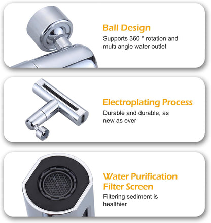 Grifo giratorio con cascada para extensión 4en1 - innovagizmo.com