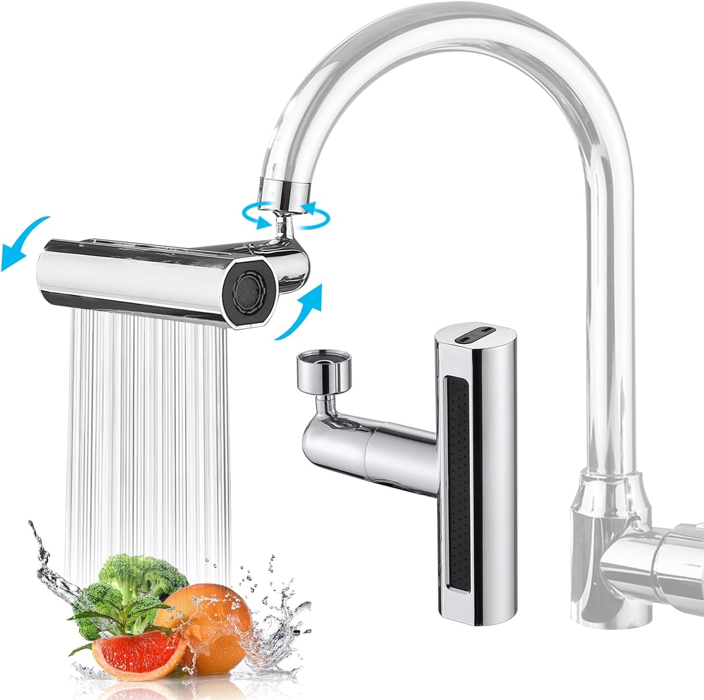 Grifo giratorio con cascada para extensión 4en1 - innovagizmo.com