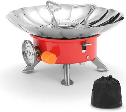 Hornillo de Gas Portátil Plegable 1400W para Camping y Senderismo
