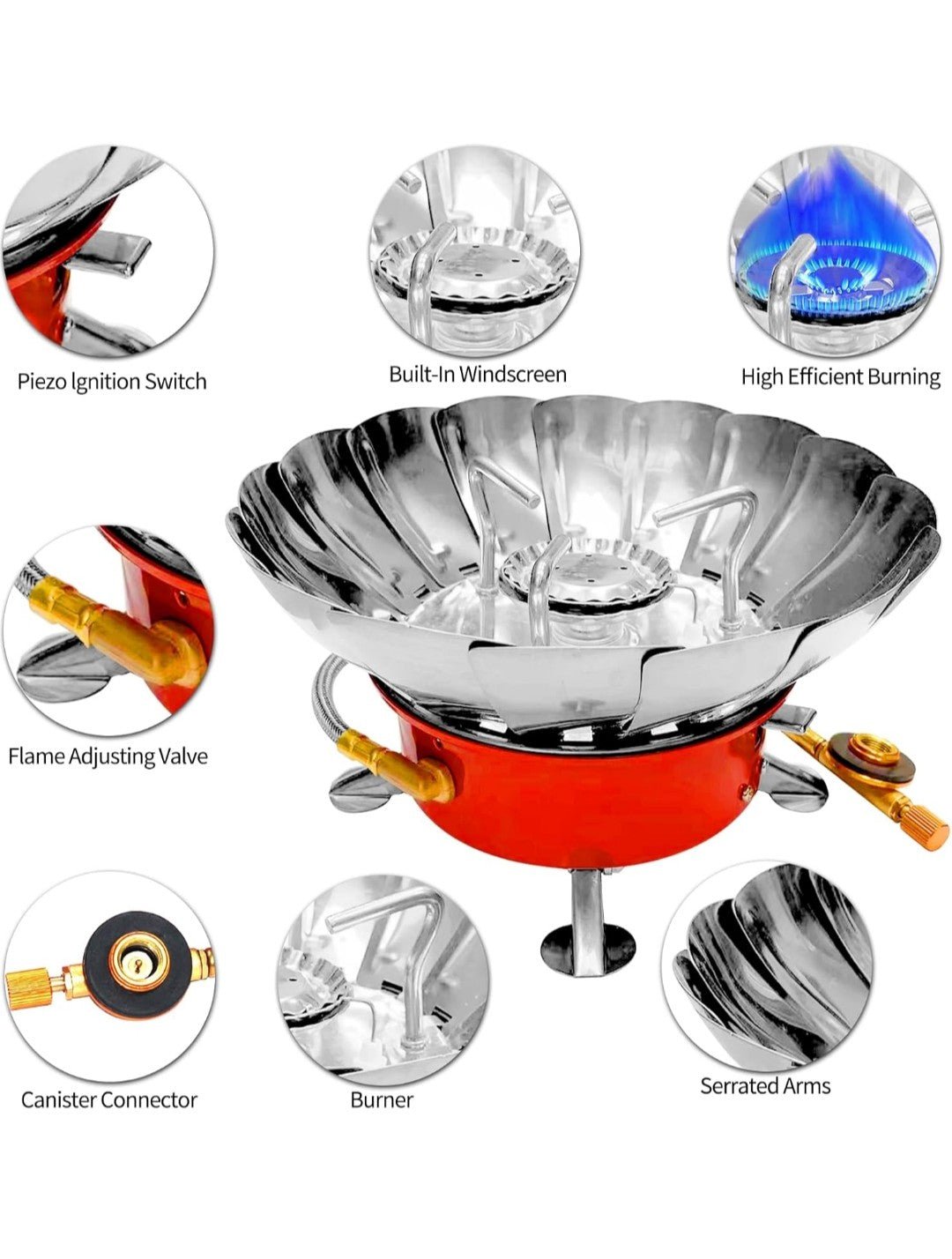 Hornillo Portátil de Gas con Encendido Electrónico para Camping y Emergencias - innovagizmo.com