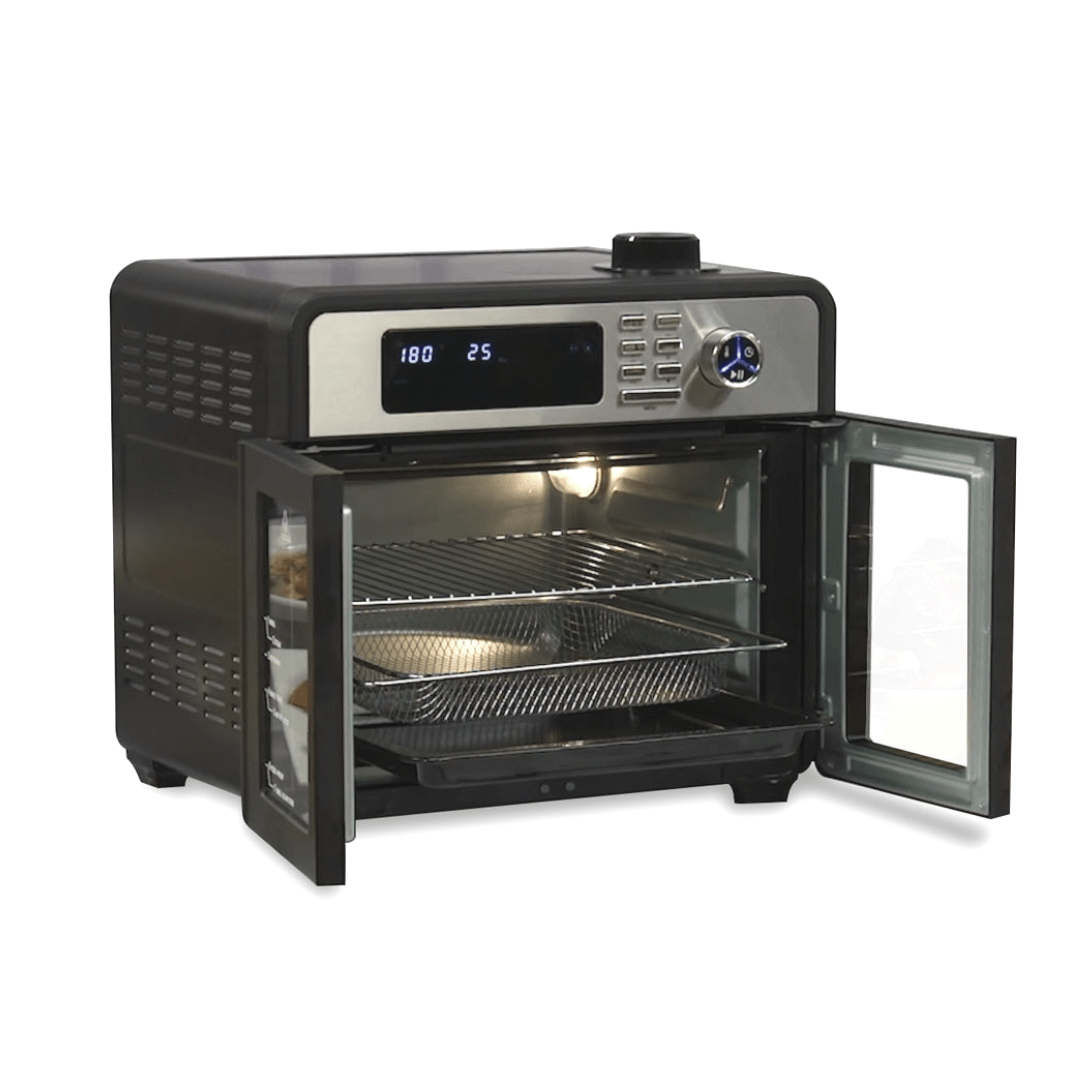 Horno Chef O’Matic 12 en 1 de 28L con Cocción por Aire 360° y Doble Puerta - innovagizmo.com