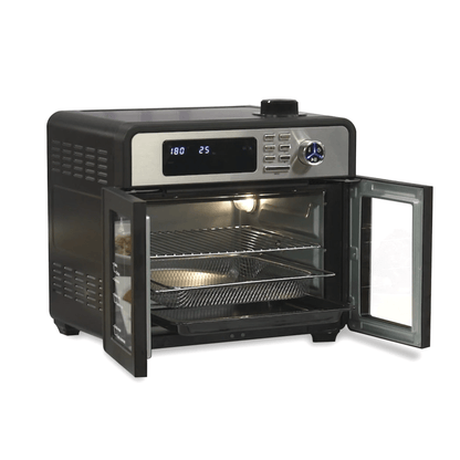 Horno Chef O’Matic 12 en 1 de 28L con Cocción por Aire 360° y Doble Puerta - innovagizmo.com
