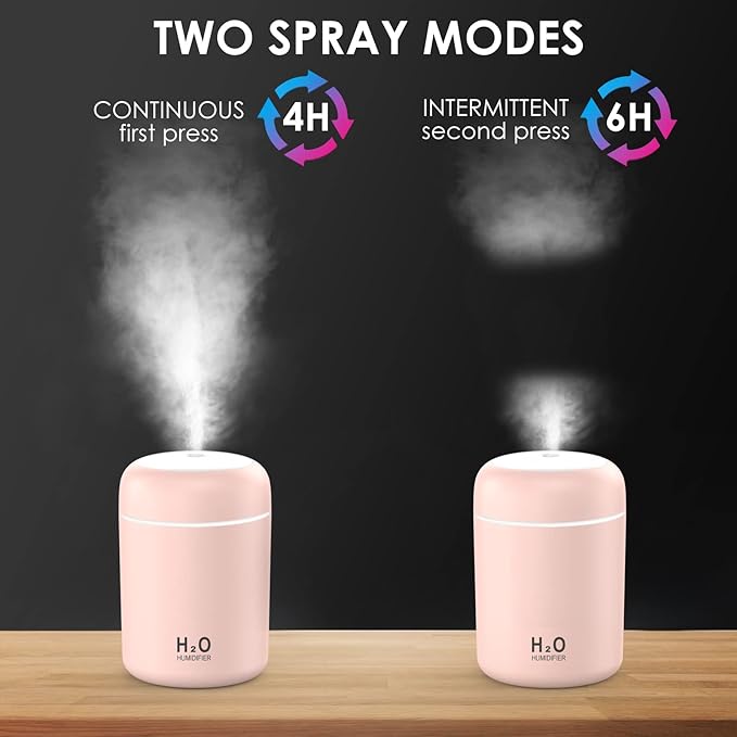 Humidificador LED rosa - innovagizmo.com