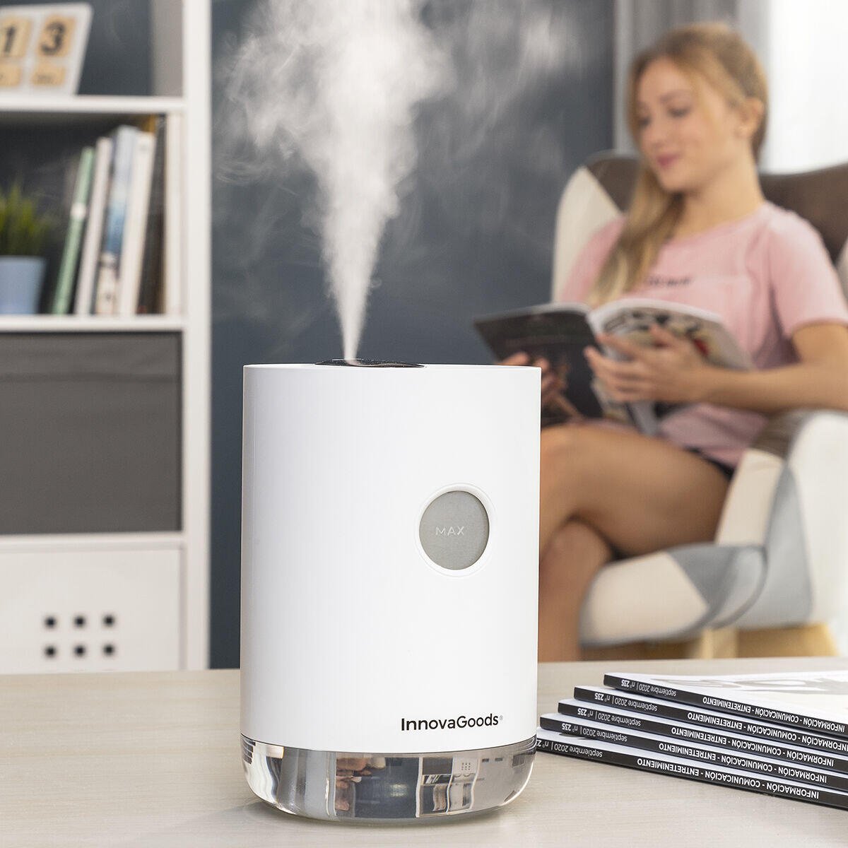 Humidificador Ultrasónico Recargable Vaupure InnovaGoods - innovagizmo.com