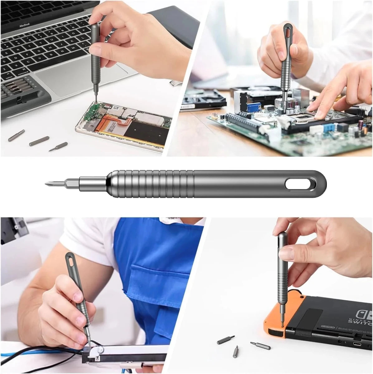 Juego de Destornilladores Magnéticos de Precisión 51 en 1 con Estuche de Aluminio