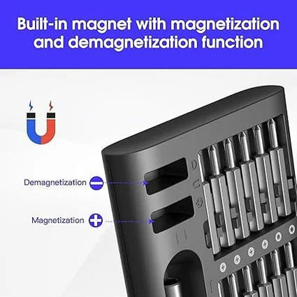 Juego de Destornilladores Magnéticos de Precisión 51 en 1 con Estuche de Aluminio
