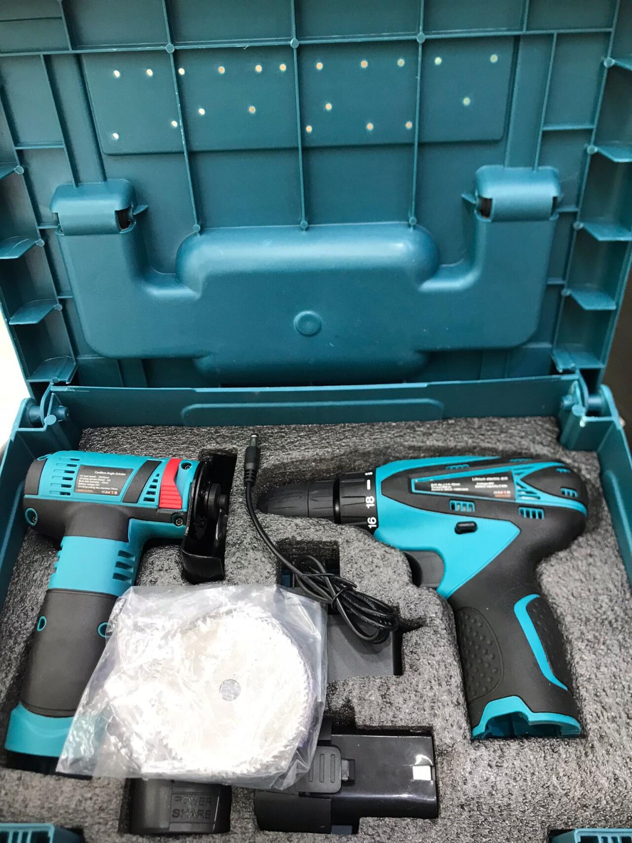 Juego de Taladro y Pulidora Inalámbrico - innovagizmo.com