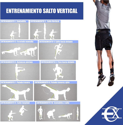 KIT VERTICAL DE GOMAS ELÁSTICAS DE RESISTENCIA TREN INFERIOR - innovagizmo.com